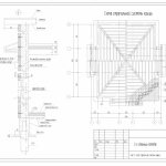 узел свайный фундамент, оконный блок и карниз крыши, схема стропильной конструкции крыши.